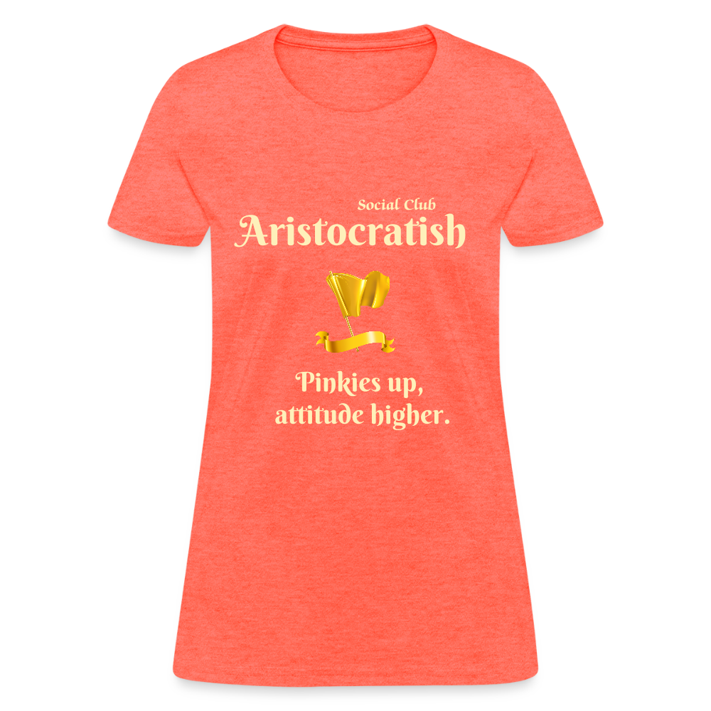 Aristocratish Social Club: Pinkies Up - heather coral